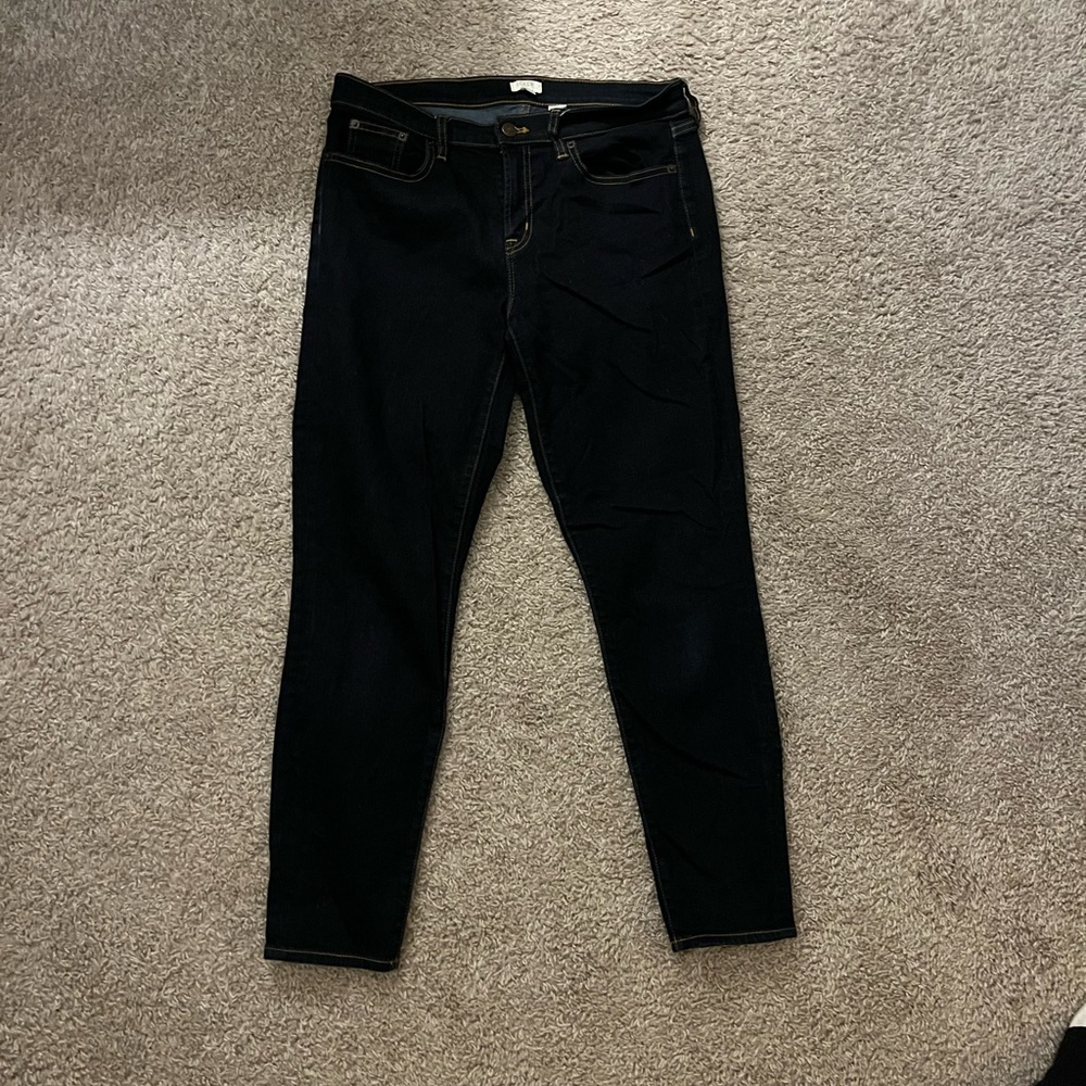 J. Crew 29/28 stretch dark denim jeans